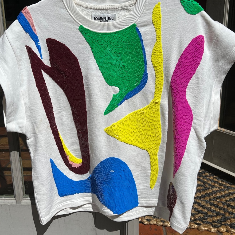 Essential Antwerp sequined sweatshirt top